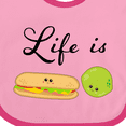 thumbnail image 4 of Inktastic Life is Sublime- Cute Food Pun Boys or Girls Baby Bib, 4 of 4