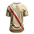 thumbnail image 4 of France 2026 Soccer Cup Fan Jersey for Men, Short Sleeve Crew Neck T-Shirt with Golden Rooster & Tricolor Graphic, Lightweight Breathable Athletic Top, 1 PC Bronze XL, 4 of 4
