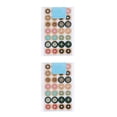 thumbnail image 1 of heritaly 4 Pieces Reinforcement Labels Repair Subsidy Strong Viscosity Doughnut Shape Small Hole Stickers Set for Recipes Binders Doughnut 2Set, 1 of 6