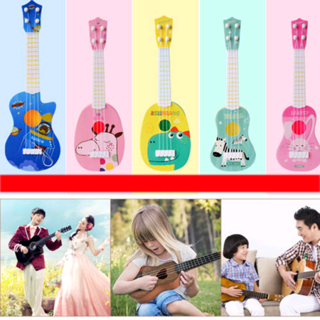 Kids Toy Guitar for Girls Boys, Mini Toddler Ukulele Guitar with 4 Strings for Musical Instruments Educational Toys