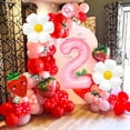 thumbnail image 4 of Set de Globos para 2º Cumpleaños Temática de Fresas Corabsar 7 piezas, 4 of 7
