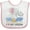 White and Pink, variant on Inktastic I Love My Cousin Cute Elephants with Moon and Stars Boys or Girls Baby Bib