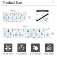 thumbnail image 3 of Yayeee Faucet Mat for Kitchen Sink 14.7" Diatomite Long Splash Guard Pad, Blue Simple Cartoon Snowmen, 3 of 7