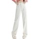 thumbnail image 3 of Vaqueros adelgazantes de terciopelo, pantalones anchos de pierna recta de cintura alta, pantalones hasta el suelo para mujer, 3 of 5