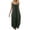 Army Green, variant on Women's Casual V Neck Sleeveless Loose Fit Summer Dress, Flowy Maxi with Side Slit, Boho Beach Tank Dress for Warm Weather