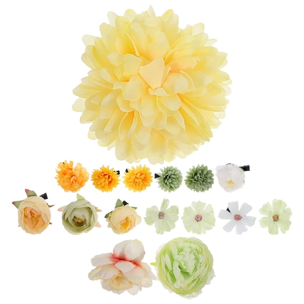 GOOHOCHY 16 pinzas para el pelo, mini pinzas para el pelo con flores, accesorios para el cabello para mujeres y niñas.