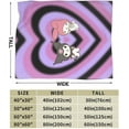 thumbnail image 4 of Kawaii Throw Blanket Anime Collage Blanket Throw Blanket Kuromis Soft Micro Fleece Fuzzy Travel Blanket for Bedroom Living Room Couch Office Car Gift for Women Men All Season 40x30 in, 4 of 18