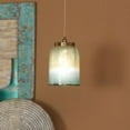 thumbnail image 3 of Jamie Young Co Vapor Medium Contemporary Glass Pendant in Aqua Blue/Brass, 3 of 6