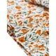 thumbnail image 5 of Blusa floral de mujer de talla grande Agnes Orinda con pliegues, cuello en V y mangas 3/4, 4X blanca, 5 of 7