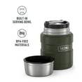 thumbnail image 4 of Thermos Stainless King Vacuum Insulated Food Jar with Folding Spoon, Army Green, 16oz, 4 of 10