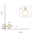 thumbnail image 4 of ANGARA Solitaire Golden South Sea Cultured Pearl Bypass Ring with Diamonds in 14K Rose Gold for Women | June Birthstone, Birthday, Anniversary, Jewelry Gift for Women | Pearl Ring, 4 of 8