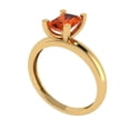 thumbnail image 2 of Solitaire Engagement Ring for Women - 1ct Simulated Red Diamond in 14K Yellow Gold Promise Ring, 2 of 6
