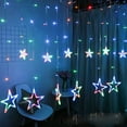 thumbnail image 3 of Cortina Lámpara Navidad Estrella Cortina Luces Luces Decorativas 220V Luz yeacher  luz, 3 of 7