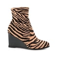 thumbnail image 2 of Journee Collection Womens Hepburn Faux Suede Ankle Wedge Boots, 2 of 3