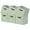 Green, variant on DECOMOMO Fabric Storage Bin, Cube Storage Bin, Closet Organizers, Set of 6, Beige