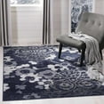 thumbnail image 2 of SAFAVIEH Adirondack Hortense Floral Area Rug, Navy/Silver, 5'1" x 7'6", 2 of 7