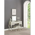 thumbnail image 1 of Vanity Set Featuring Stool And Mirror Silver, 1 of 5