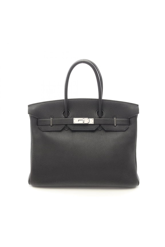 Pre-Owned Hermes Birkin 35 Handbag, Leather, Togo Women's, Black