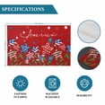 thumbnail image 6 of Independence Day Placemats Set of 4, 4th of July Red Striped Stars Patriotic Placemats for Dining Table, Place Mats for Kitchen Tabletop, Waterproof Wipeable Dining Table Mats Set, 6 of 9