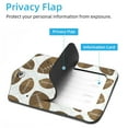 thumbnail image 3 of Square 2Pack PU Leather Sport Ball Pattern Cruise Luggage Tag with Privacy Cover and Stainless Steel Ring - Suitable for Travel Handbags Backpacks Luggage Tags, 3 of 6