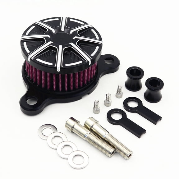 ESUBOSHI Air Cleaner Intake Filter Billet Aluminum Black for Harley Sportster Iron 883 XL1200 48 72 1998-2017 1-Count