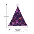 thumbnail image 3 of Fuzoiu Purple Dreamcatcher Print Santa Hat Christmas Hat for Adults,Santa Hats with Pompom, Unisex Xmas Holiday Hat for Christmas New Year Festive Party Supplies, 3 of 6