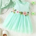 thumbnail image 6 of Mnyotv Baby Girl Tutu Dress with Cardigan Headband 3Pcs Set Floral Mesh Dresses Birthday Outfits for Girls Size 3-6Months, 6 of 6