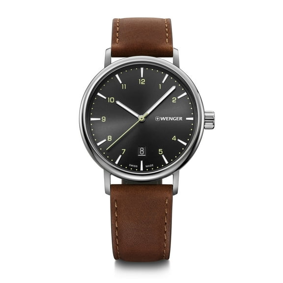 Wenger Swiss Army Men's 01.1731.115 Urban Classic Black Dial Watch 40mm MSRP$215