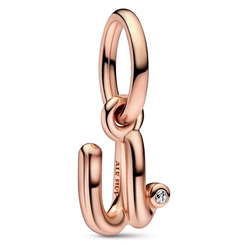Pandora Letter U Script Alphabet Dangle Charm