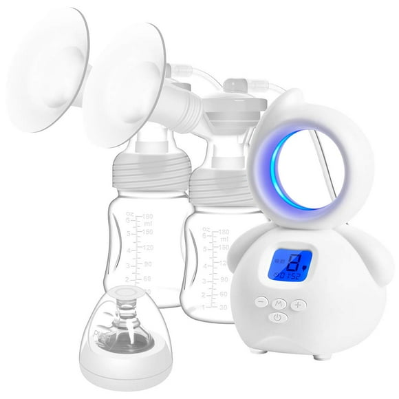 Double Electric Breast Pump Silicone feeding Extractor,with massage suction function