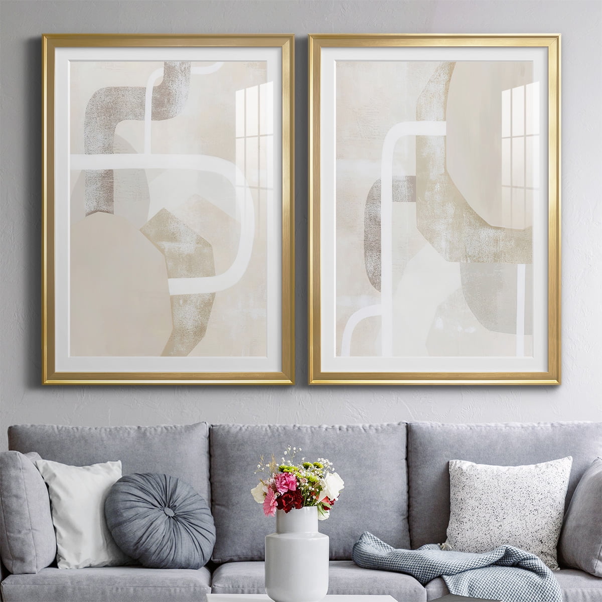 Wexford Home Quiet Affection I Premium Framed Print, 30.5" x 42.5" - Ready to Hang, Gold (Set of 2)