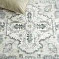 thumbnail image 6 of SAFAVIEH Arizona Gorica Distressed Polyester Machine Washable Runner Rug, Light Grey/Beige, 2'6" x 12', 6 of 10