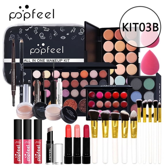 Trousse de Maquillage Professionnelle pour Femmes, Trousse Complète, Ensemble de Maquillage Trousse Cosmétique avec Maquillage