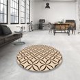 thumbnail image 4 of Ahgly Company Machine Washable Indoor Round Transitional Sienna Brown Area Rugs, 8' Round, 4 of 7