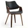 thumbnail image 5 of Set of 2 Beverly White Sherpa Fabric Dining Chair with Colorful Wood, 5 of 8