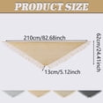 thumbnail image 3 of HuangHuanChen Shawl Wraps for Women With Fringe Triangel Tie Cape Scarf Glitter Hollow Out Soft Breathable Scarf Sheer Mesh Shawls and Wraps for Evening Dresses One Size, 3 of 7