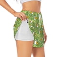 thumbnail image 3 of Lsque Cartoon Duck Printed Women's Running Shorts with Liner Pockets,Elastic Quick Dry Workout Athletic Gym Yoga Shorts,Womens High Waist Shorts-X-Large, 3 of 9