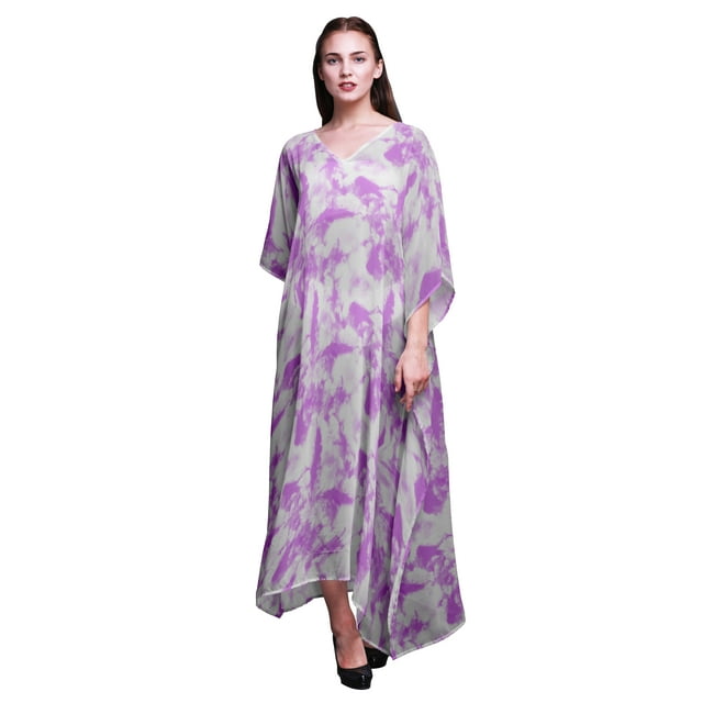 Bimba Kaftan pour Femmes Grande Taille Tenue d'Été Sortie de Plage Kimono Caftan