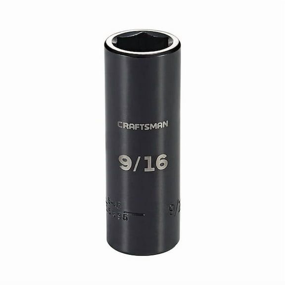Craftsman Sockets, 3/8" Drive 9/16" SAE Deep Impac CMMT15895