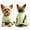 Avocado, variant on Dog Pajamas for Small Dogs,4 Legs Breathable Lightweight Dog Clothes Puppy Onesies Jumpsuit with Cute Ruffles for Yorkie,Chihuahua, Leopard M