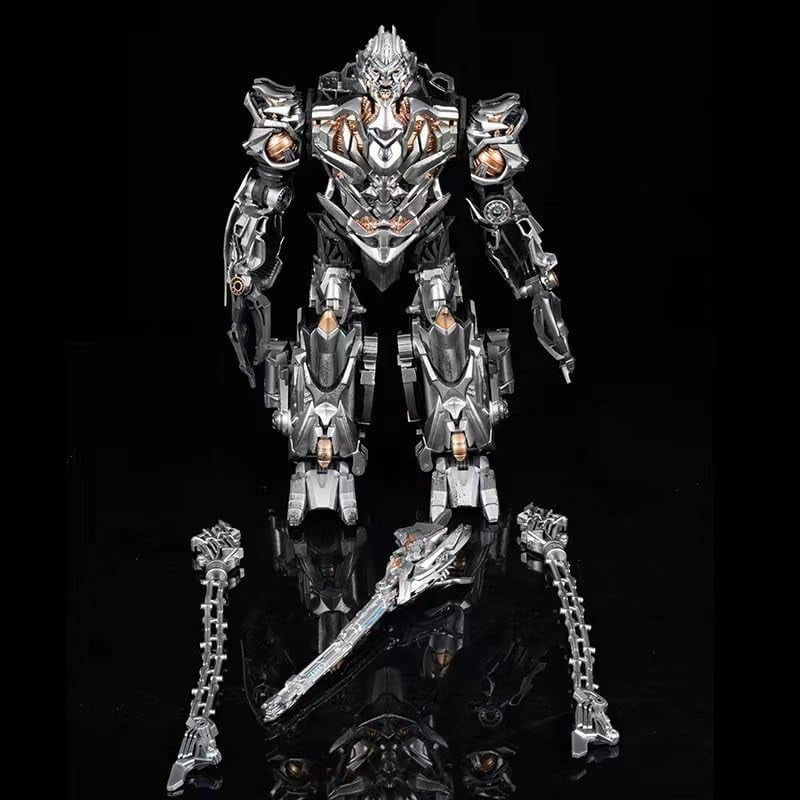 New Megatron Figure, Movable Replacement Face Megatron Action Figures 21cm/8.3inch PVC Character Figurine Cosplay Model Handicrafts for Anime Fans Gift