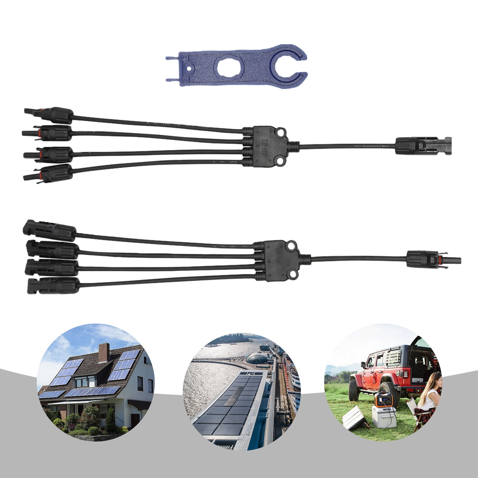 IP67 Solar Y Branch Connectors Kit Solar Panel Parallel Connectors