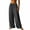 Dark Gray, variant on Ladies Loose Comfortable Solid Straight Leg No Pocket Daily Casual Pants