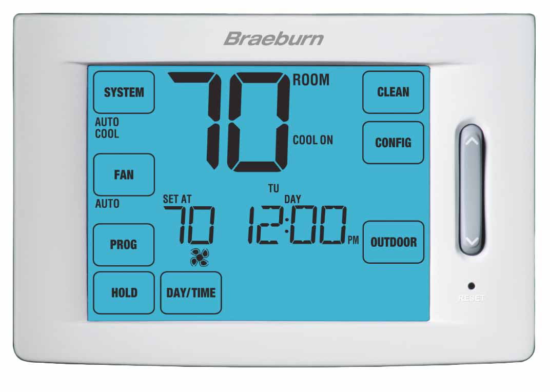 NEW Touchscreen Hybrid  7,5-2 Day or Non-Programmable BRAEBURN 6300 Thermostat 