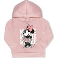 thumbnail image 2 of Minnie & Mickey Mouse Toddler Girl Fleece Pullover Hoodie Sweatshirt & Leggings, 2pc Outfit Set (2T-4T), 2 of 3