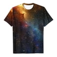 thumbnail image 3 of UPPADA T-Shirts d'Été pour Femmes à Imprimé Graphique, Col Ras du Cou, Décontractés, Manches Courtes, Coupe Ample, Chandails à Enfiler, Mode, Vacances, Plage, Blouses Multicolores, TG, 3 of 4