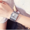thumbnail image 1 of Reloj de pulsera cuadrado con diamantes de moda para mujer Reloj sencillo, 1 of 6