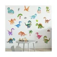 thumbnail image 3 of Zshan 2pcs Removable Cartoon Dinosaur World Wall Stickers Children Room Background Decals, 3 of 5