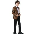 thumbnail image 5 of ETHAN Boy Suits Formal Tuxedo Wedding Prom Suit for Teens Boys Jacquard Suits Blazer 2T-20, 5 of 7