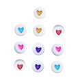 thumbnail image 3 of FONDOTIN 100Pcs Assorted Color Heart Beads Jewelry Making Beads Set Acrylic Beading Kit for Craft and Design, 3 of 8